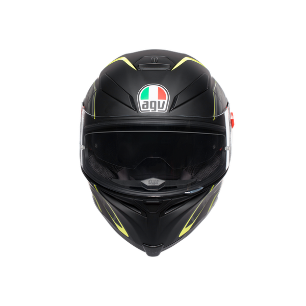 K5 S AGV TORNADO MATT BLK/YEL FLUO