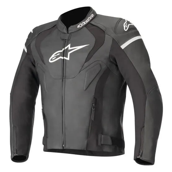 Alpinestars Jaws V3 Mens Leather Jacket Black