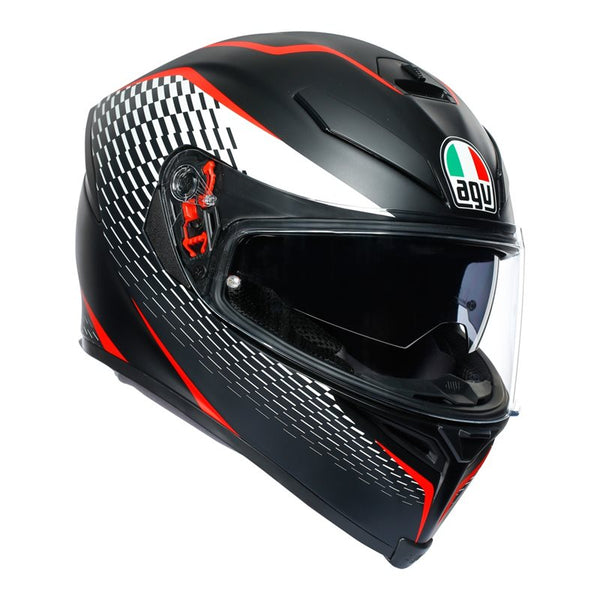 AGV K5-S Thunder Helmet (Matt Black|White|Red)