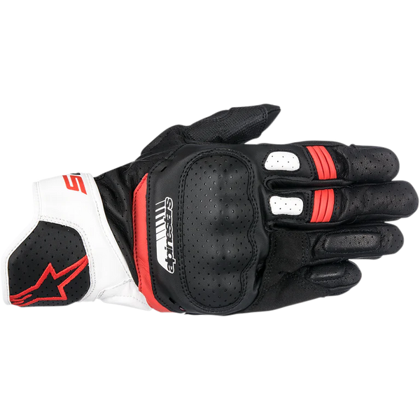 Alpinestars SP-5 Leather Glove Black/White/Red