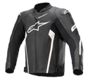 Alpinestars Faster V2 Leather Jacket Black/White