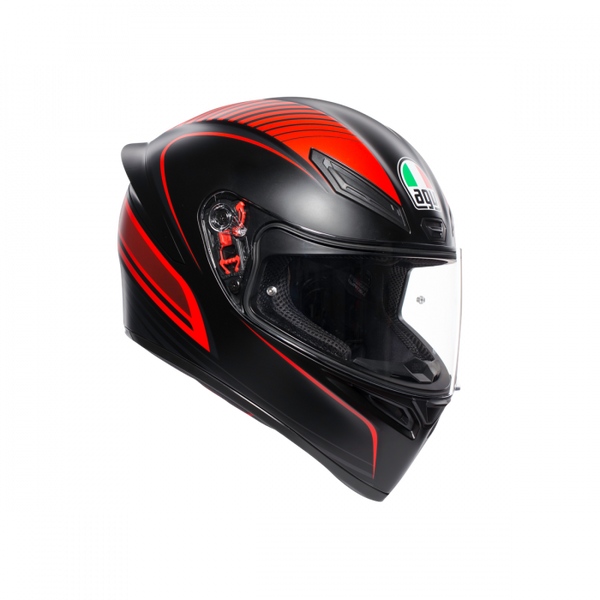 K1 AGV MULTI WARMUP MATT BLACK/RED