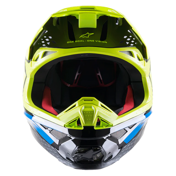 Alpinestars Supertech M8 Factory Helmet Black/Yellow Fluo/Blue Glossy