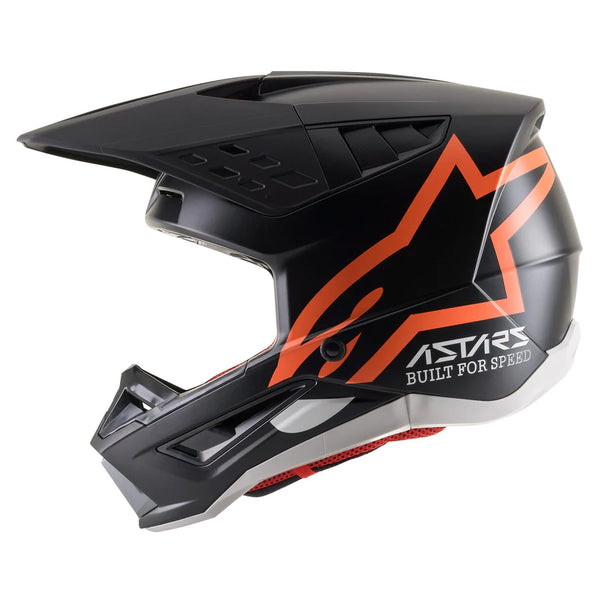 ALPINESTARS S-M5 COMPASS HELMET ECE BLK ORG FLUO MATT