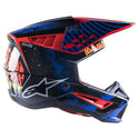 ALPINESTARS S-M5 SOLAR FLARE ECE BLK BLU RED FLUO GLOS