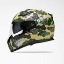 Voss 988 Moto-1 Green Camo Helmet