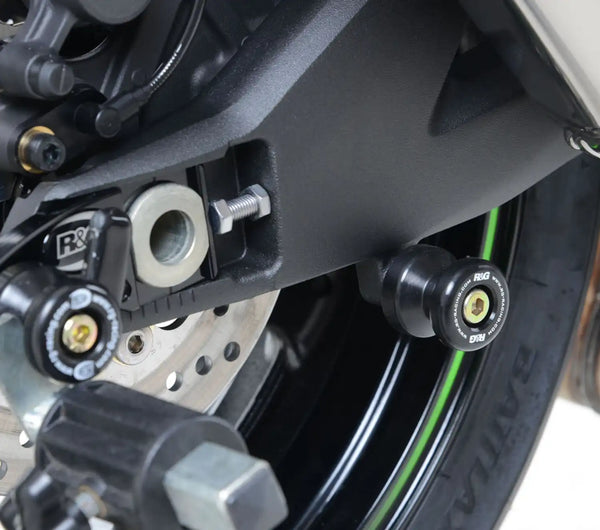 COTTON REELS FOR KAWASAKI ZX10R '16- & ZX-10RR '21 COLOUR: BLACK