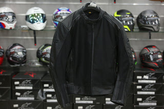 LEATHER MESH JACKET