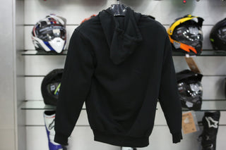 MOTORBIKE FLEECE HOODIES BLACK