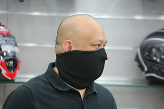 HALF FACE MASK BLACK