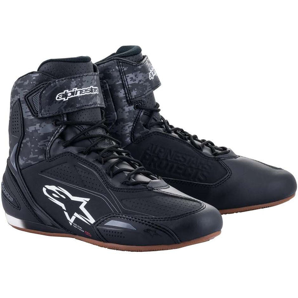 ALPINESTAR FASTER-3 SHOES BLK/DK GRY/GUM 10