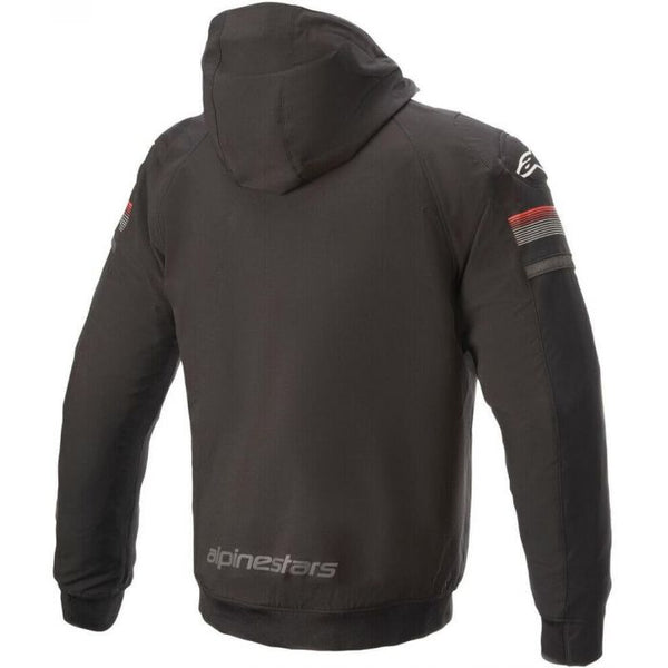 ALPINESTARS SEKTOR V2 TECH HOODIE BLACK BRIGHT RED