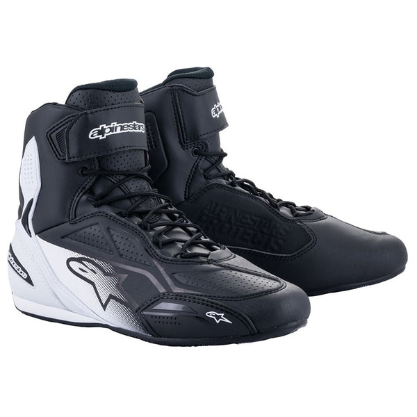 ALPINESTAR FASTER-3 SHOES BLK WHT 8