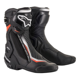 ALPINSTAR SMX PLUS V2 BOOTS BLK WHT RED FL 44