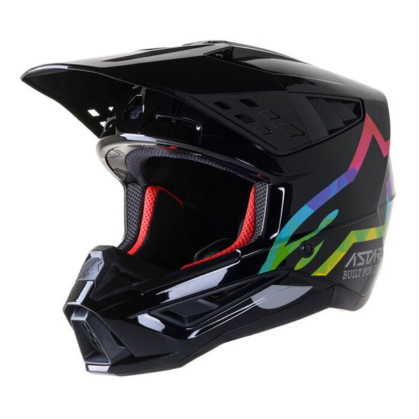 ALPINESTARS S-M5 COMPASS HELMET ECE BLK SIL HUE GLOSSY