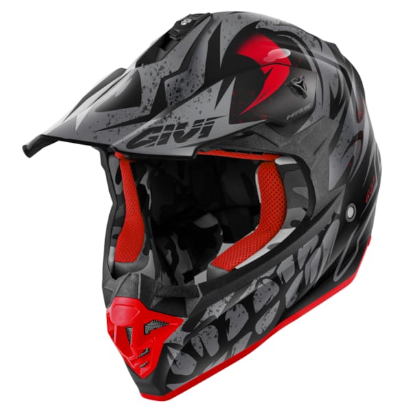 GIVI 60.1 Gloom Matt Black-Titanium-Red