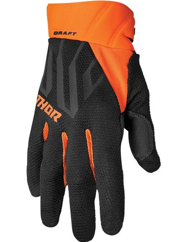 THOR GLOVE DRAFT BLACK/ORNG LG