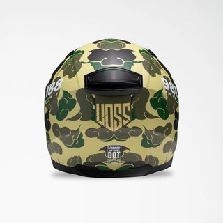 Voss 988 Moto-1 Green Camo Helmet