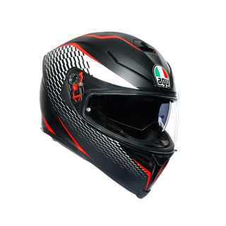 K5 S AGV MLT THUNDER MATT BLK/WHT/RED