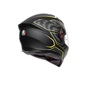 K5 S AGV TORNADO MATT BLK/YEL FLUO