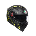 K5 S AGV TORNADO MATT BLK/YEL FLUO