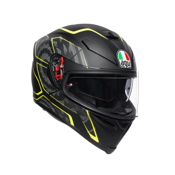 K5 S AGV TORNADO MATT BLK/YEL FLUO