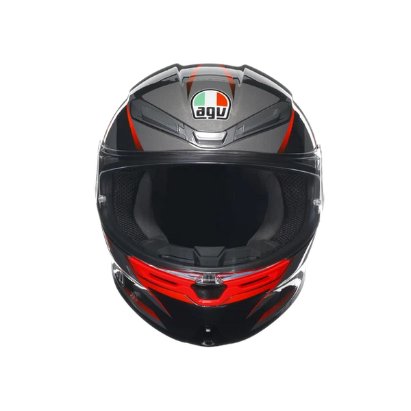 AGV K6 S SLASHCUT BLACK/GREY/RED