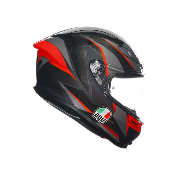 AGV K6 S SLASHCUT BLACK/GREY/RED