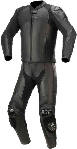 ALPINESTAR GP PLUS V3 GRAPHITE LEATHER SUIT 2PC BLK 52