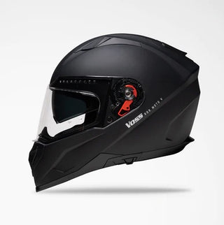 VOSS 989 MOTO-V MATTE BLACK HELMET