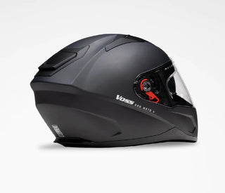 VOSS 989 MOTO-V MATTE BLACK HELMET