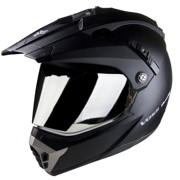 600 DUALLY DUAL SPORT HELMET - MATTE BLACK S